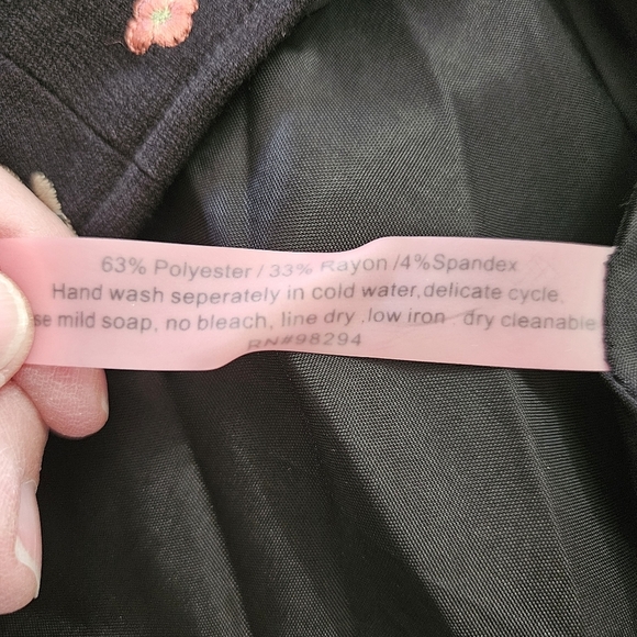 LaVie Boheme Women’s Black Embroidered A-Line Knee-length Skirt Size 10, Boho - Picture 7 of 7